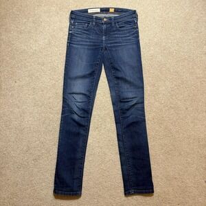 Pilcro And The Letterpress Jeans Womens 27 Blue Mid Rise Skinny Anthropologie